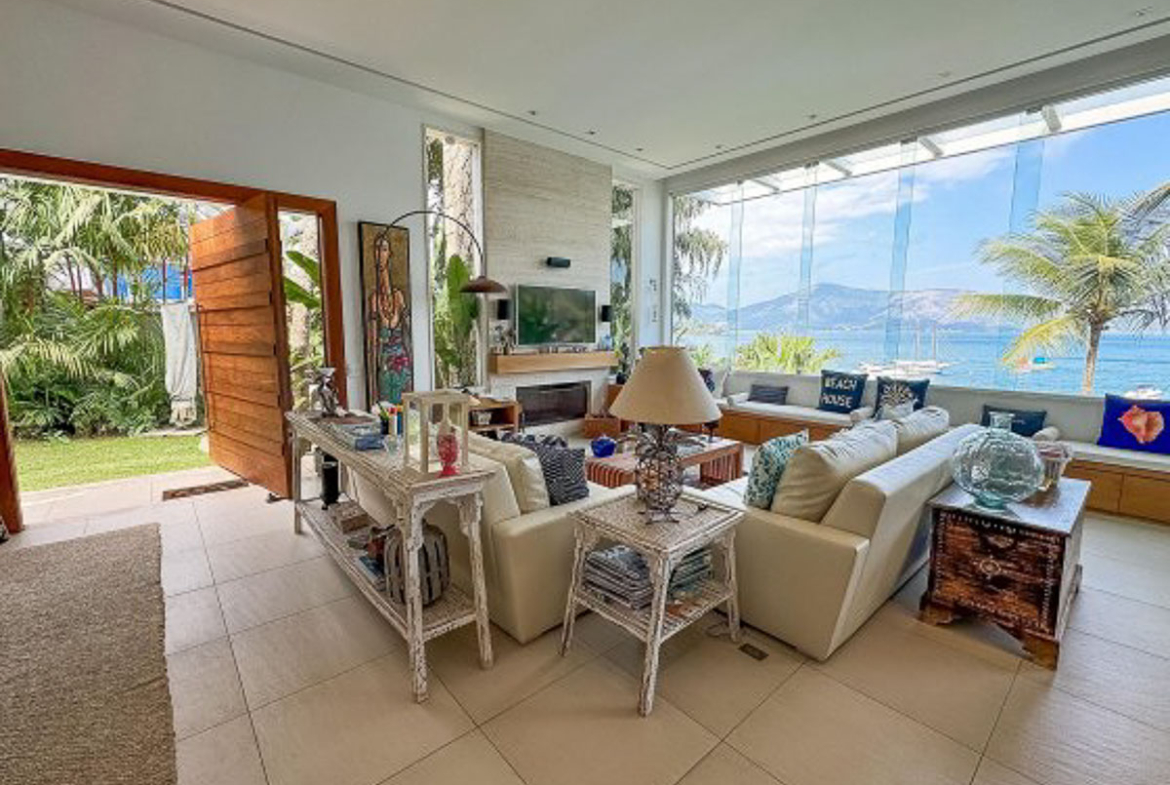 casa frente mar Mombaça sala integrada