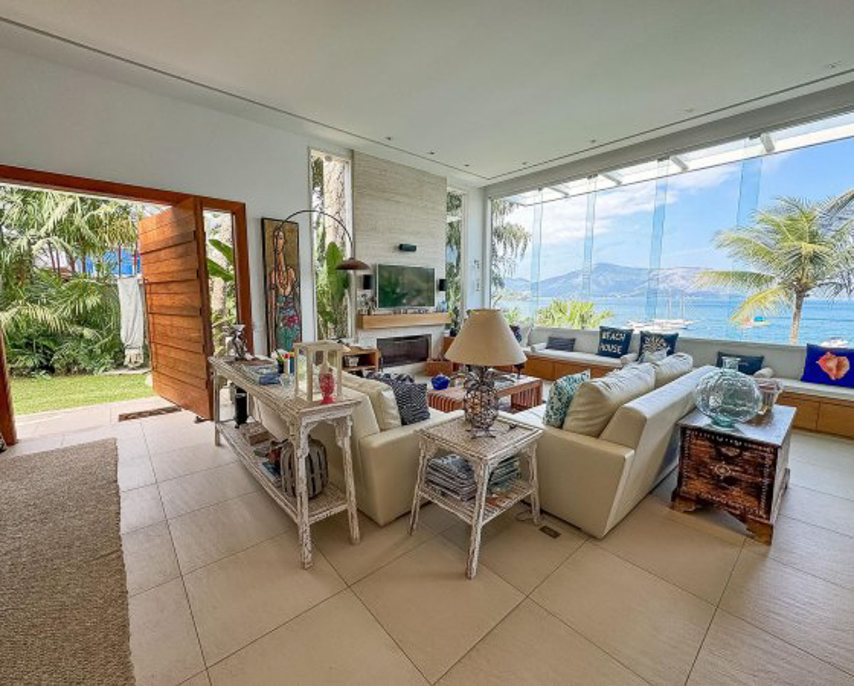 casa frente mar Mombaça sala integrada