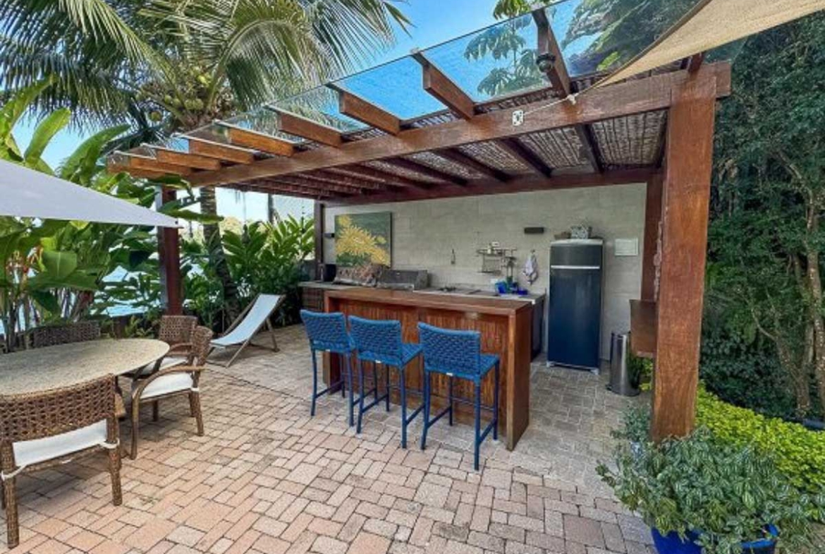 casa pé na areia Mombaça varanda gourmet