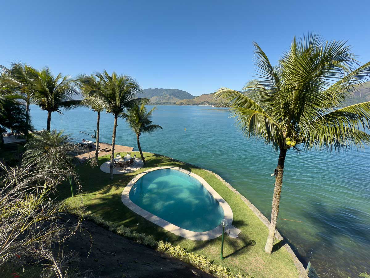 imóvel beira-mar Angra piscina com vista