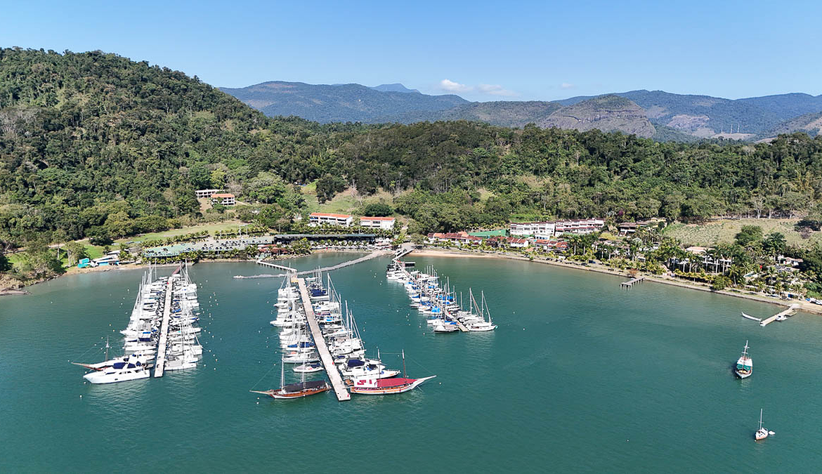 casa vista mar Paraty vista aerea frente