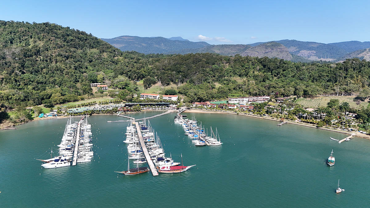 casa vista mar Paraty vista aerea frente