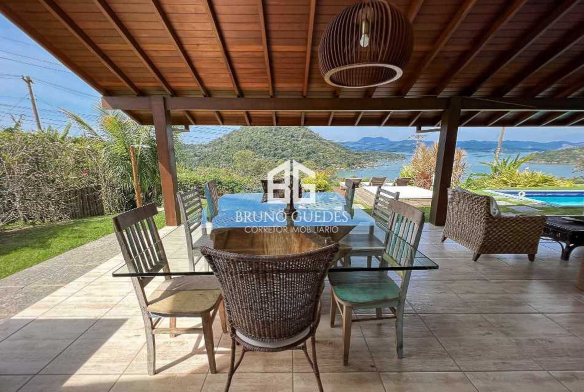vista baía paraty casa frente mar