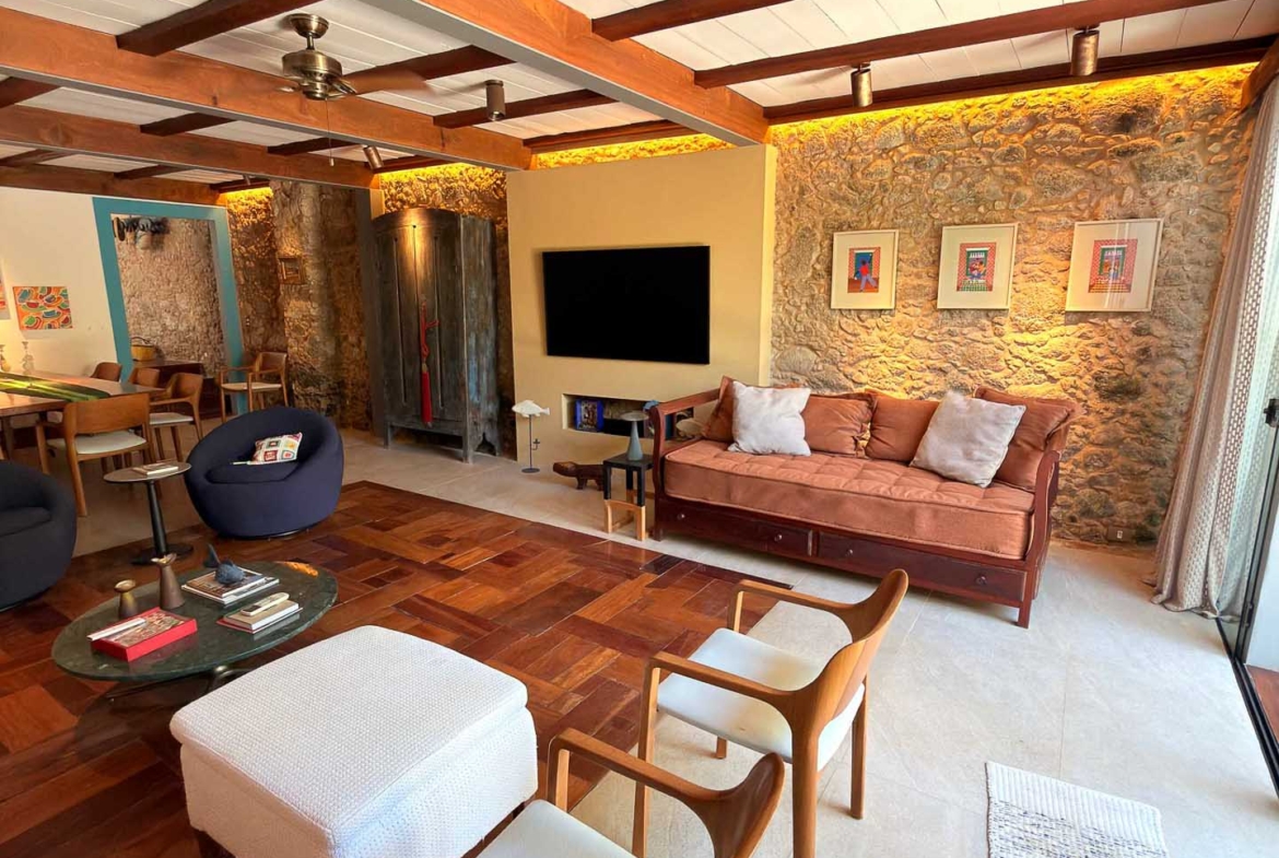 interior preservado casa histórica paraty