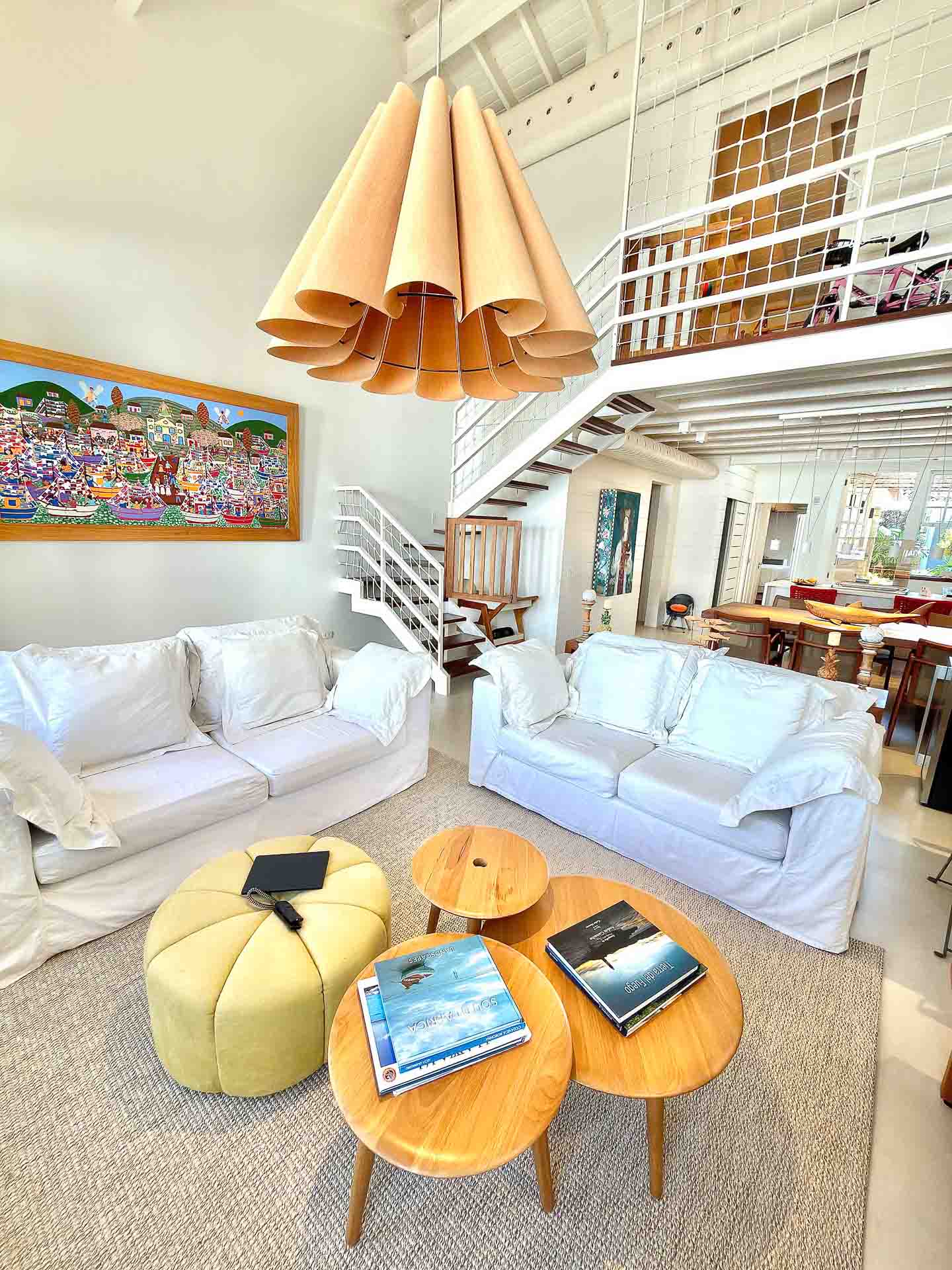 sala integrada casa moderna paraty